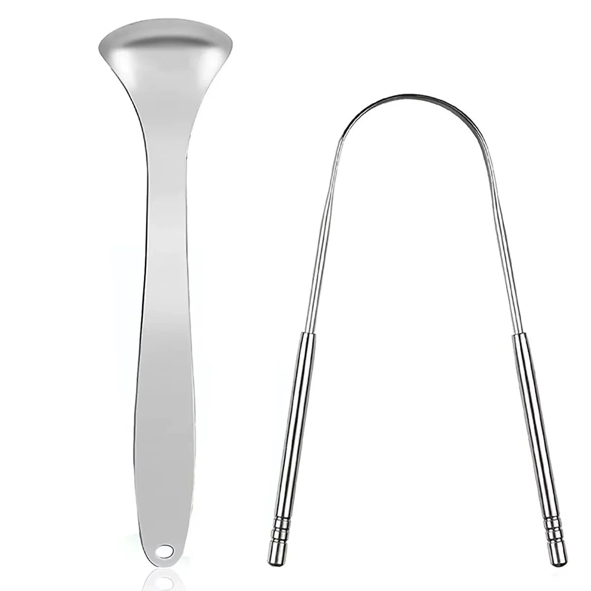 1Pcs/2Pcs/3Pcs Metal Tongue Scraper Cleaner for Adults & Kids, Portable Stainless Steel Tongue Scrapers Brushes for Removing